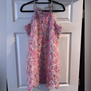 Entro Pastel Multicolor Ruffled Dress